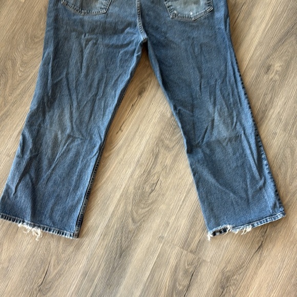 Bluenotes cropped denim straight leg blue jeans size 31 / 12 - Picture 12 of 13